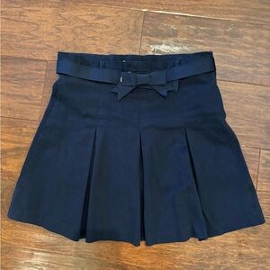 Gymboree Blue Pleated Skirt with Ribbon Belt